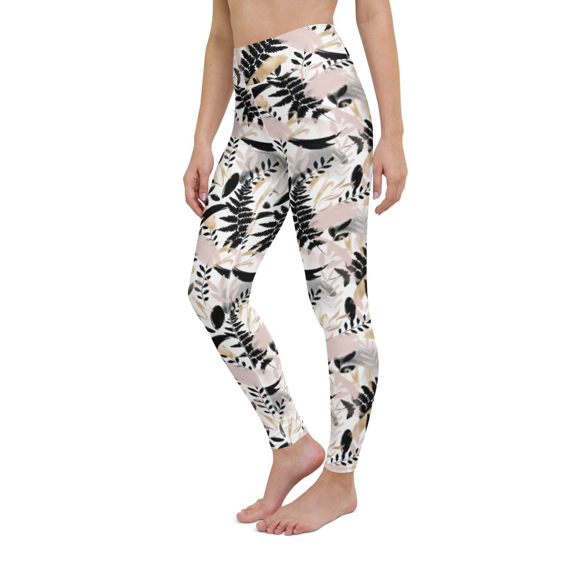 Gentle Leaves Yoga Leggings | DEEAREST LTD