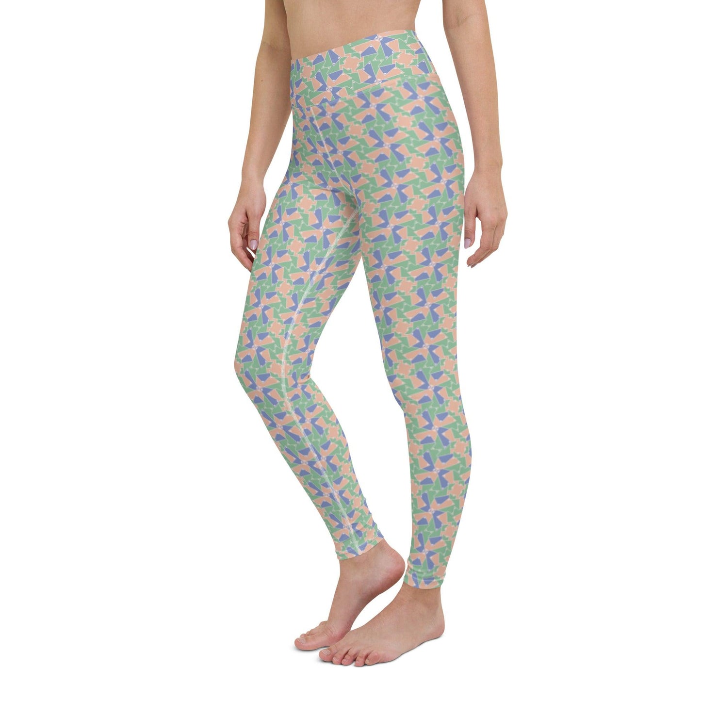 Green Blush Yoga Leggings | DEEAREST LTD