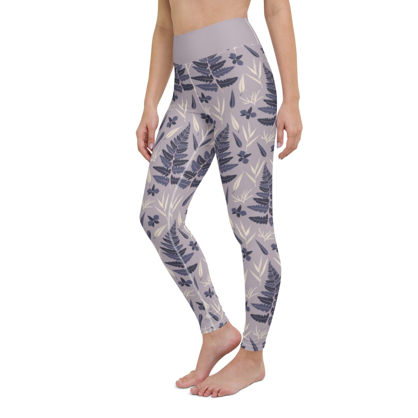 Lilac Fern Yoga Leggings | DEEAREST LTD