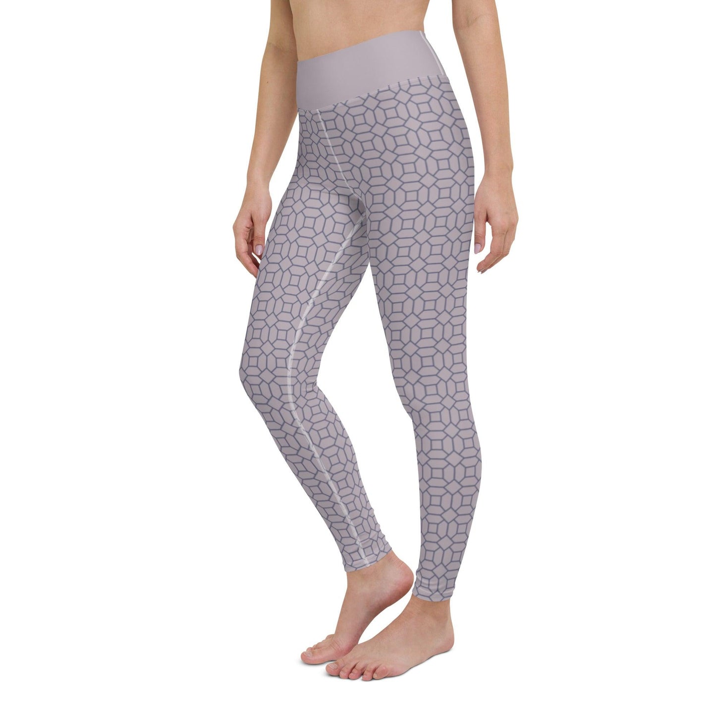 Lilac Pattern Yoga Leggings | DEEAREST LTD