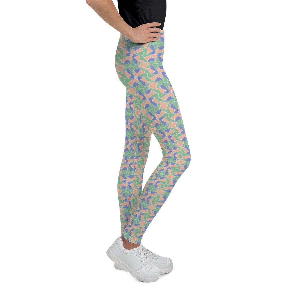 Green Blush Youth Leggings | DEEAREST LTD