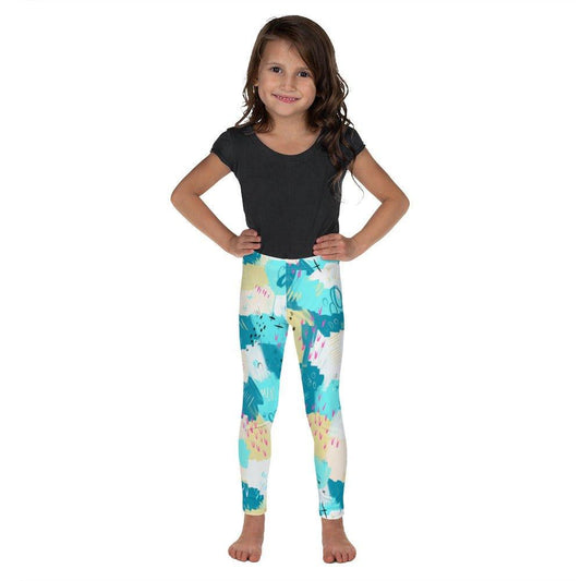 Aqua Line Art Kid's Leggings | DEEAREST LTD