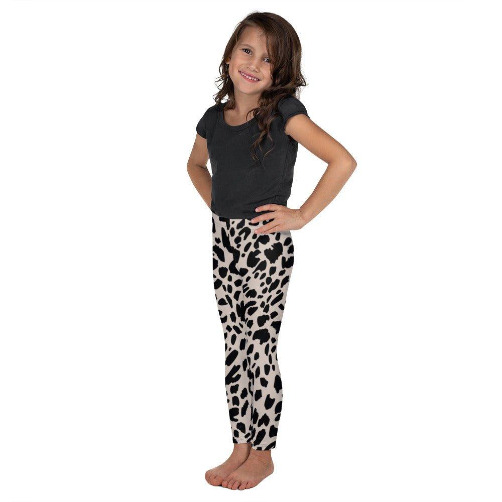 Black Animal Rave Kid's Leggings | DEEAREST LTD