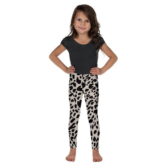 Black Animal Rave Kid's Leggings | DEEAREST LTD