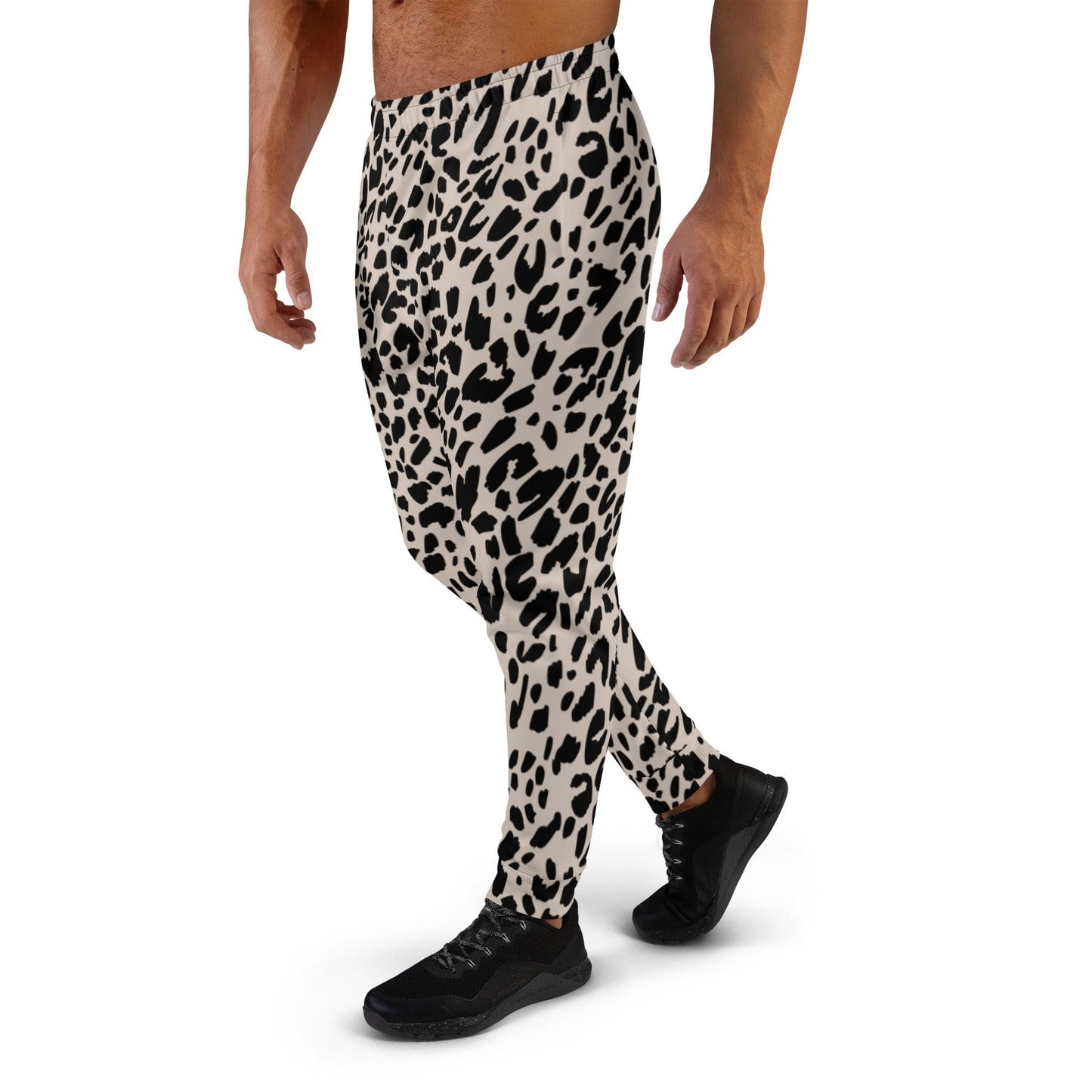 Black Animal Rave Men's Joggers | DEEAREST LTD