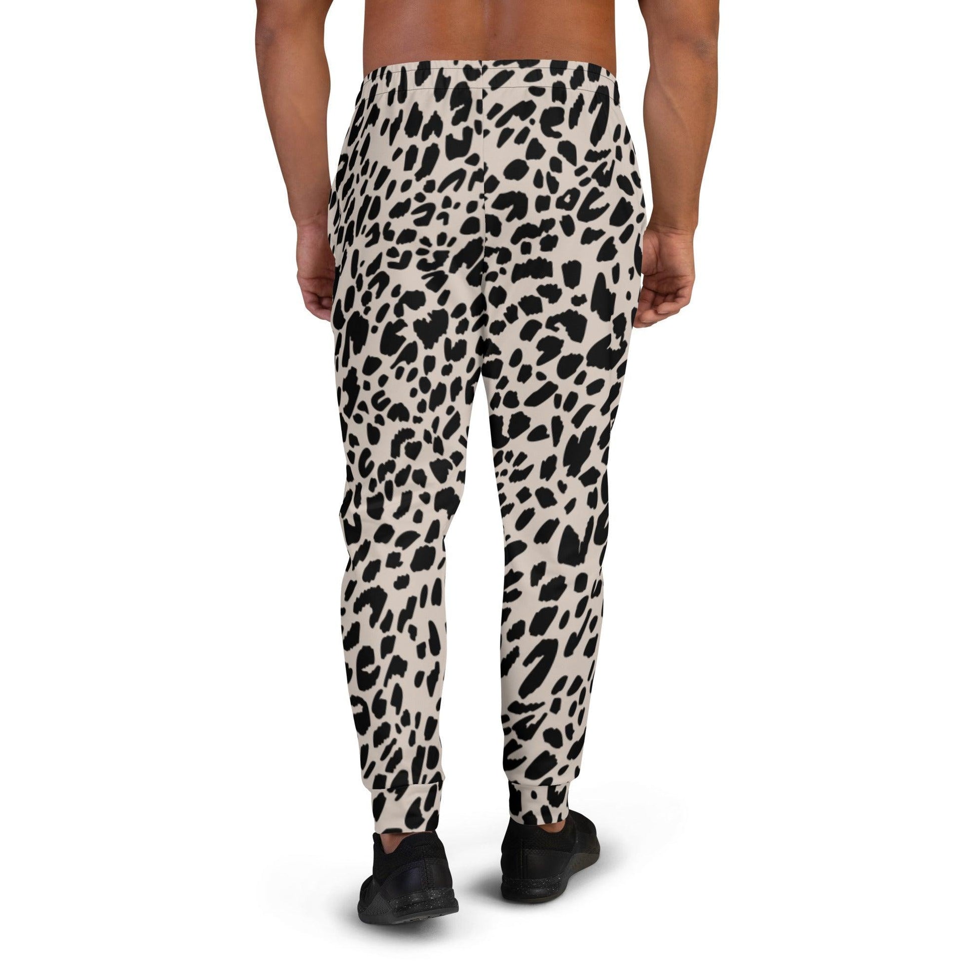 Black Animal Rave Men's Joggers | DEEAREST LTD