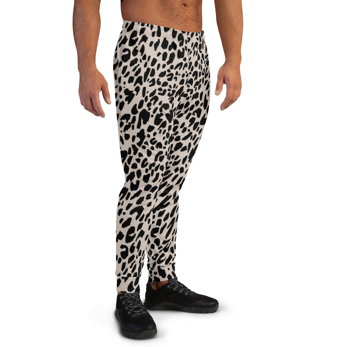 Black Animal Rave Men's Joggers | DEEAREST LTD