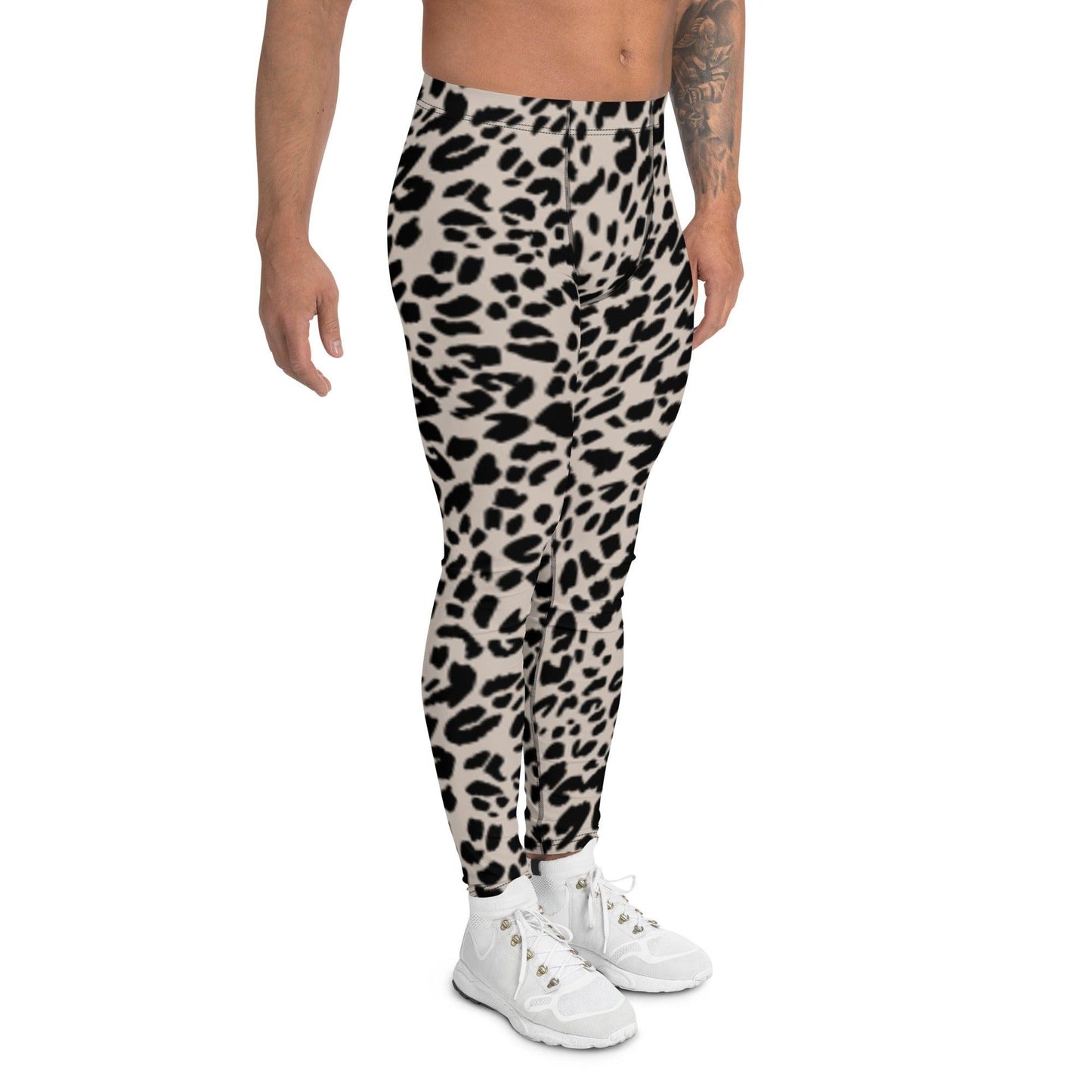 Black Animal Rave Men's Leggings | DEEAREST LTD