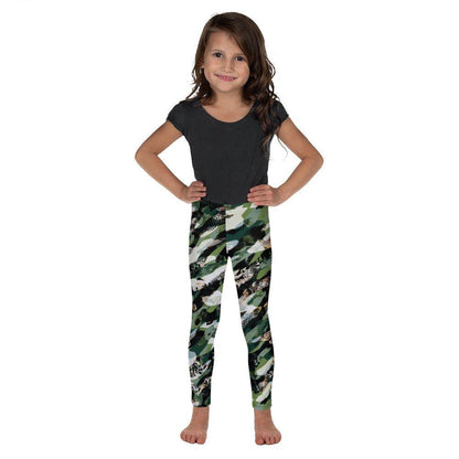 Black Camouflage Kid's Leggings | DEEAREST LTD