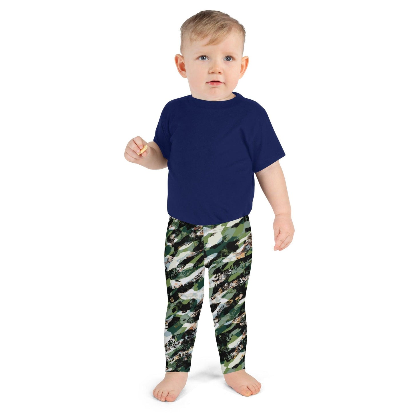 Black Camouflage Kid's Leggings | DEEAREST LTD