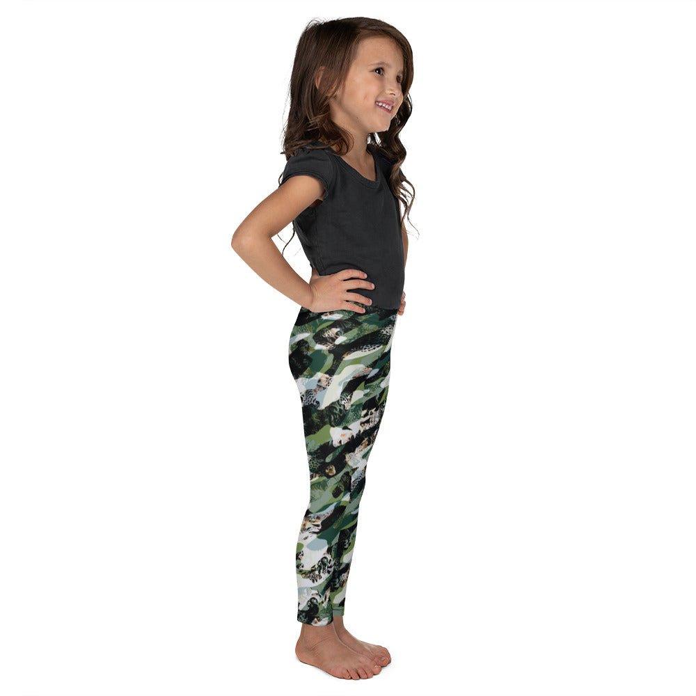 Black Camouflage Kid's Leggings | DEEAREST LTD