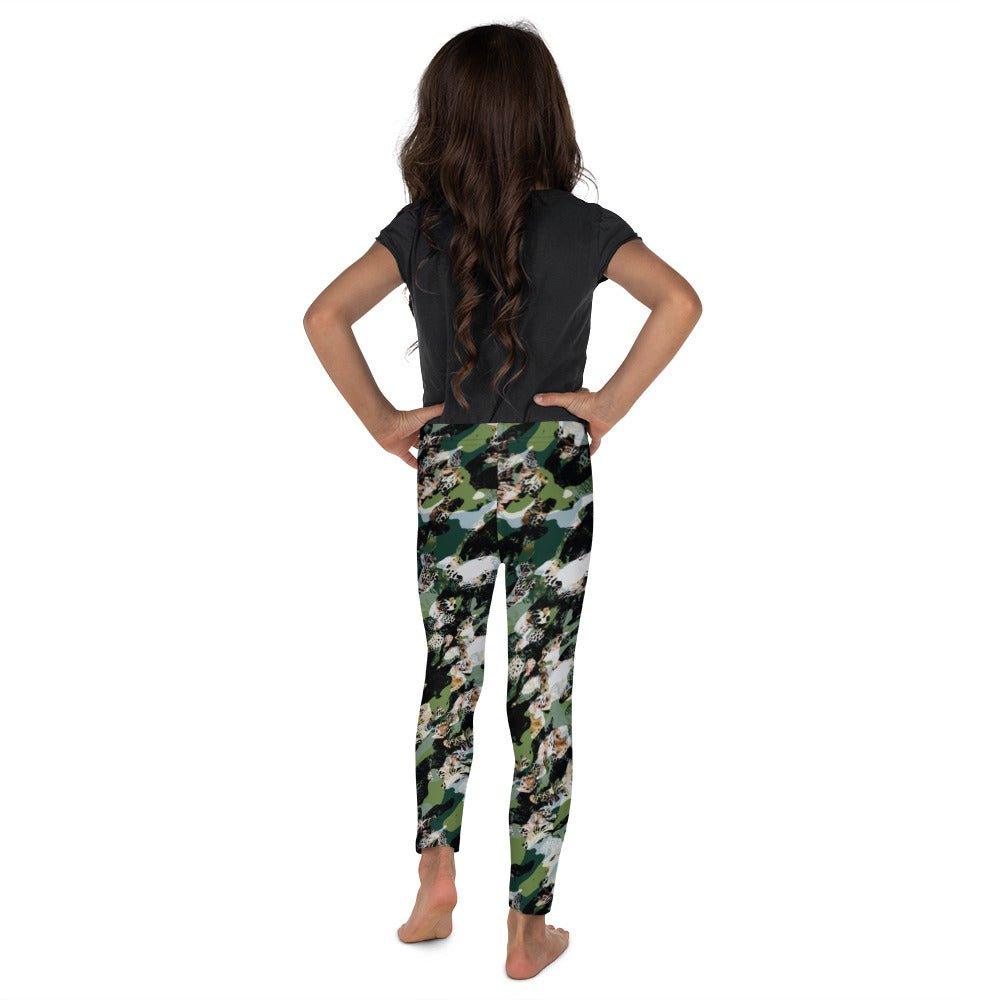 Black Camouflage Kid's Leggings | DEEAREST LTD