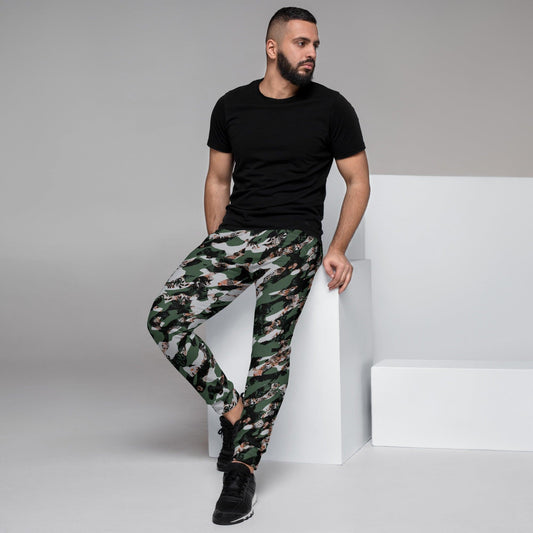 Black Camouflage Men's Joggers | DEEAREST LTD