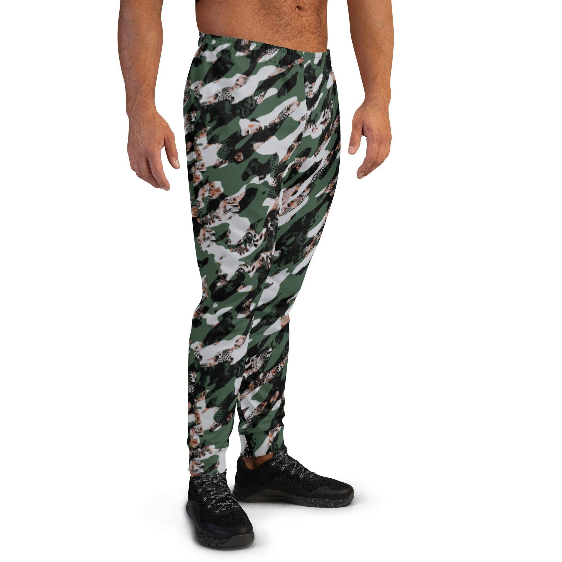 Black Camouflage Men's Joggers | DEEAREST LTD