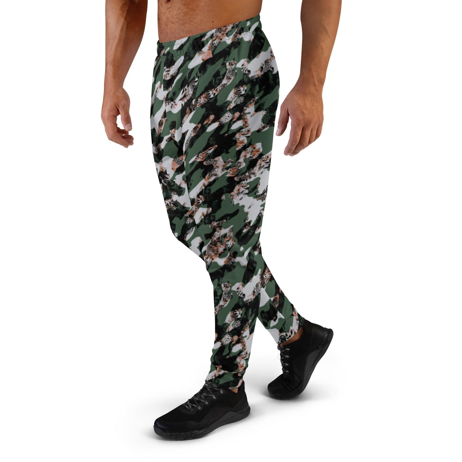 Black Camouflage Men's Joggers | DEEAREST LTD