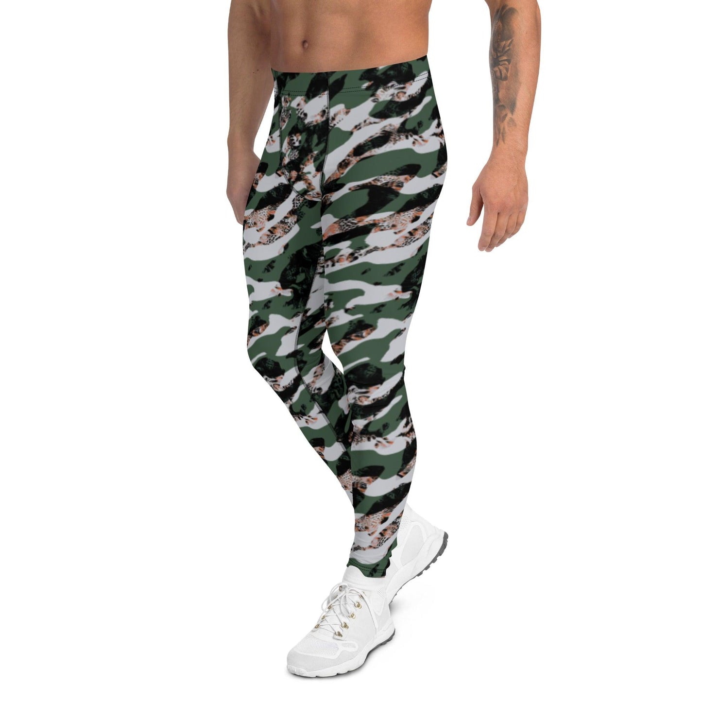 Black Camouflage Men's Leggings | DEEAREST LTD