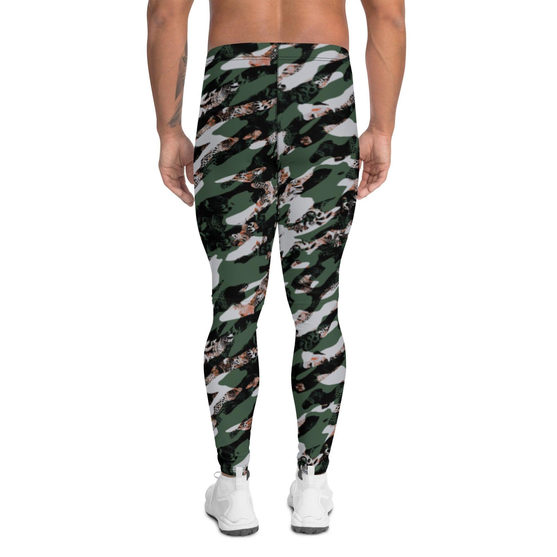 Black Camouflage Men's Leggings | DEEAREST LTD