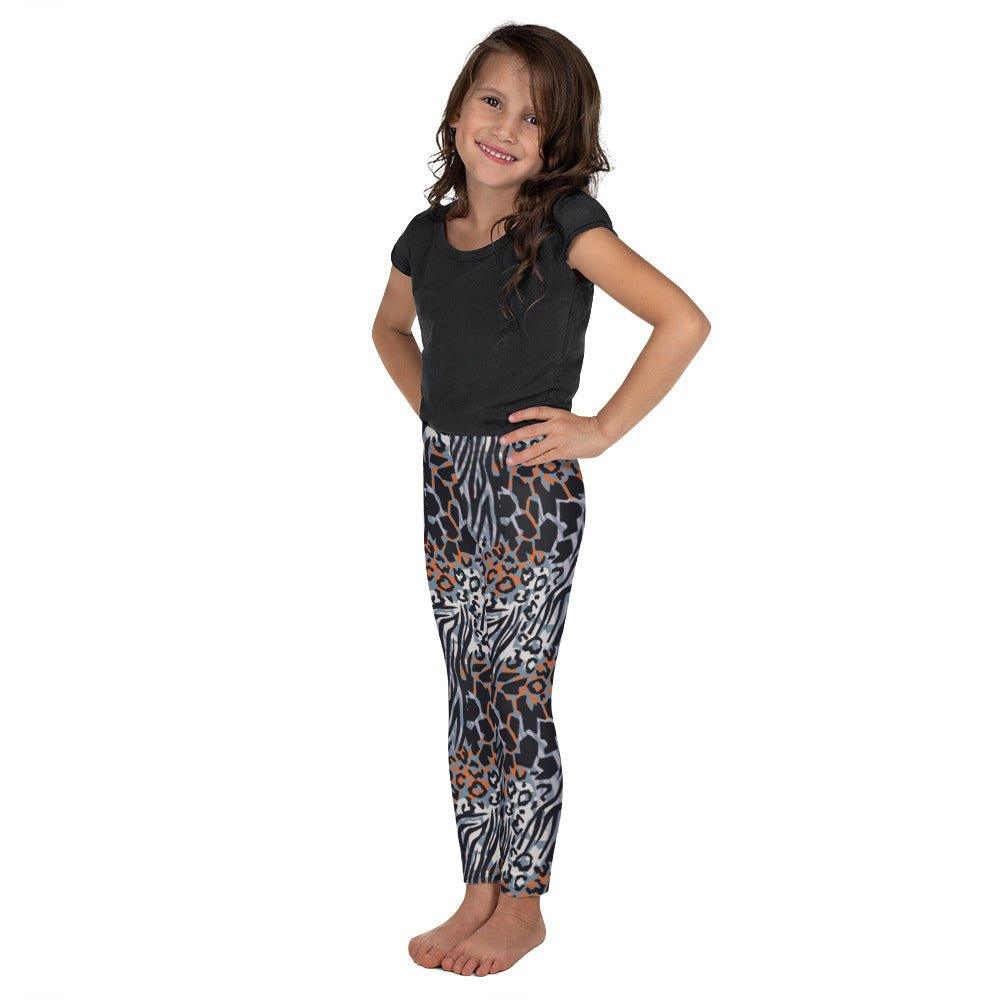 Blue Animal Rave Kid's Leggings | DEEAREST LTD