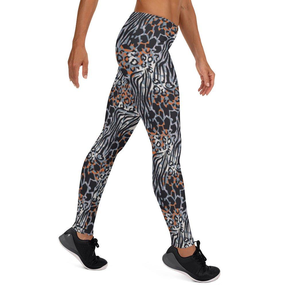 Blue Animal Rave Leggings | DEEAREST LTD