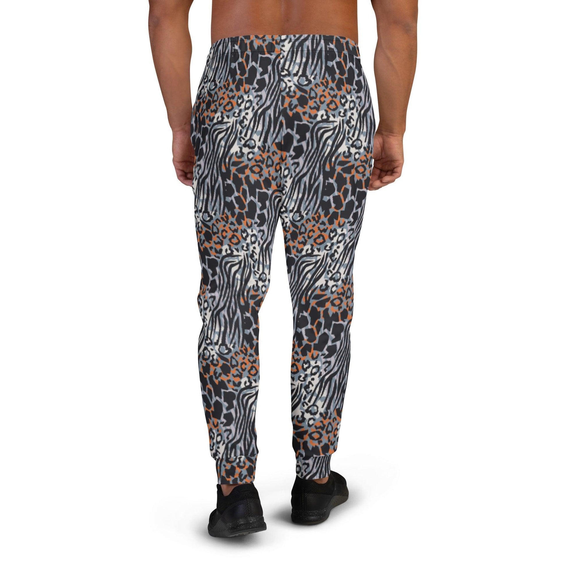 Blue Animal Rave Men's Joggers | DEEAREST LTD