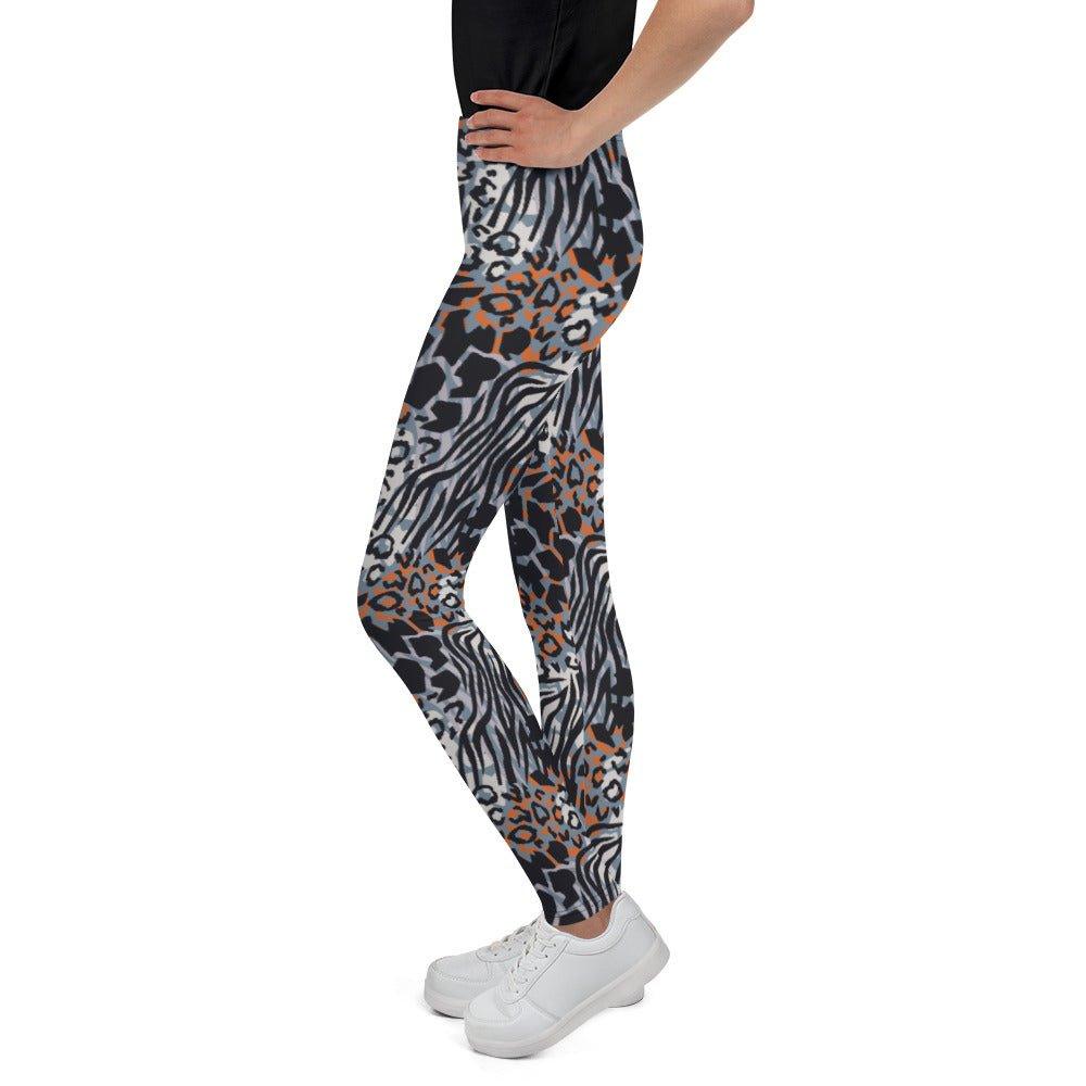 Blue Animal Rave Youth Leggings | DEEAREST LTD