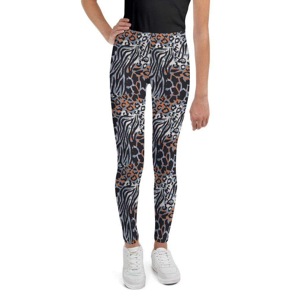 Blue Animal Rave Youth Leggings | DEEAREST LTD