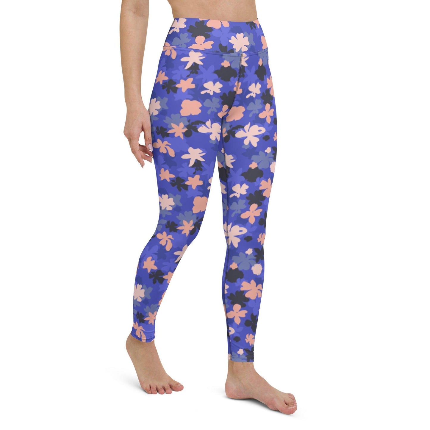 Blue Blossom Yoga Leggings | DEEAREST LTD