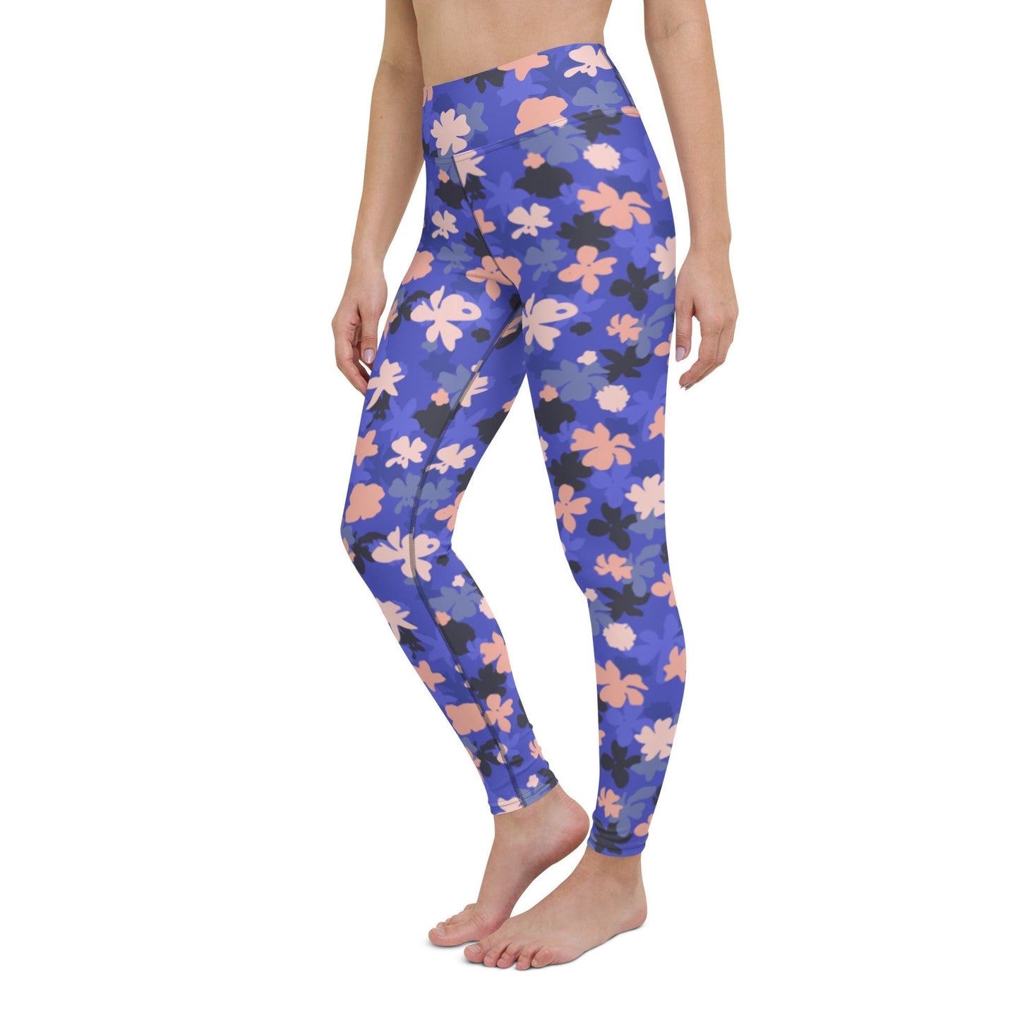 Blue Blossom Yoga Leggings | DEEAREST LTD