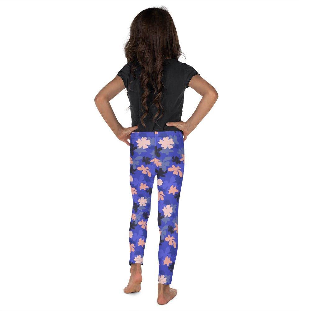 Blue Blossoms Kid's Leggings | DEEAREST LTD