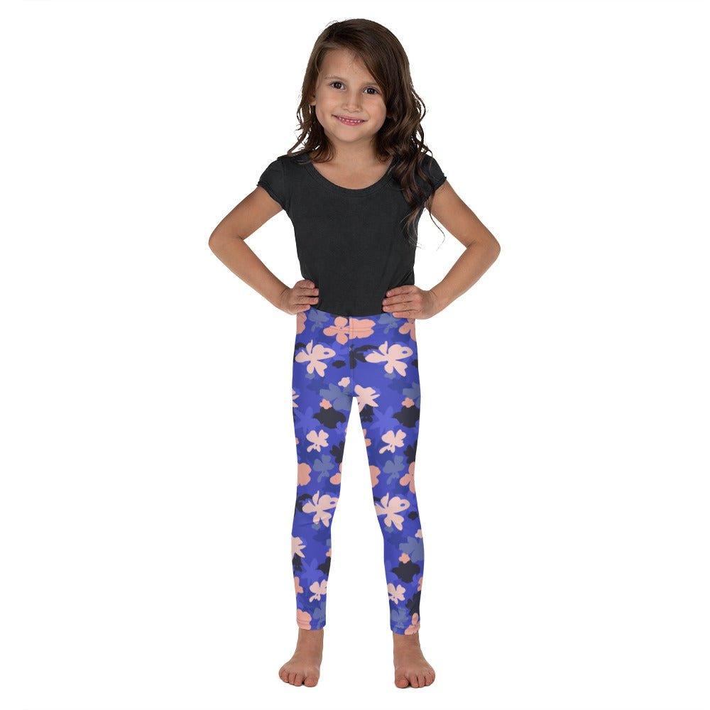 Blue Blossoms Kid's Leggings | DEEAREST LTD