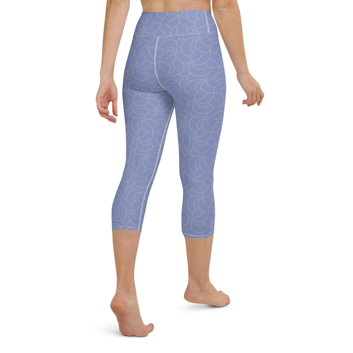 Blue Blush Yoga Capri Leggings | DEEAREST LTD