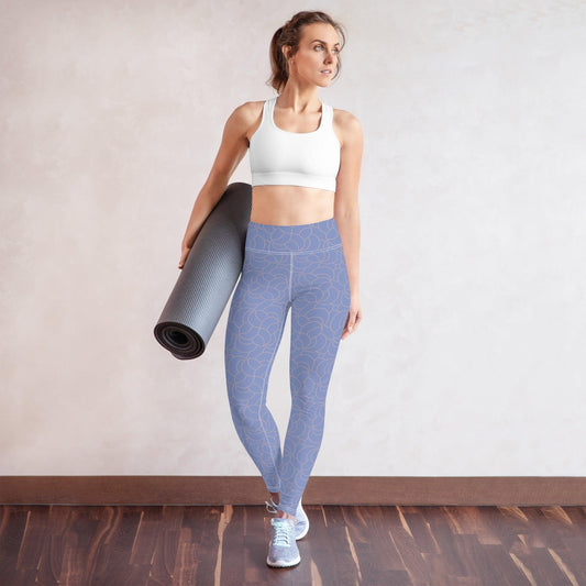 Blue Blush Yoga Leggings | DEEAREST LTD