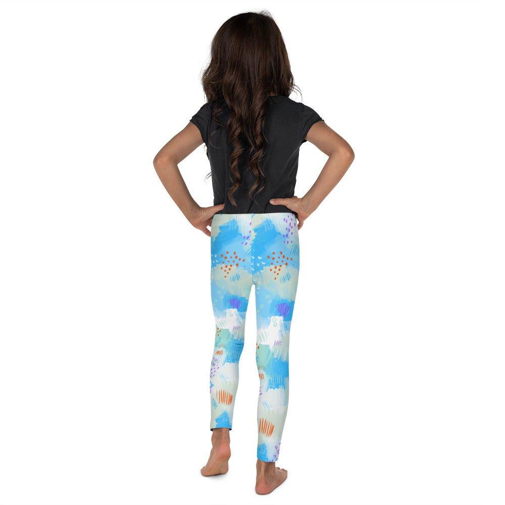 Blue Line Art Kid's Leggings | DEEAREST LTD