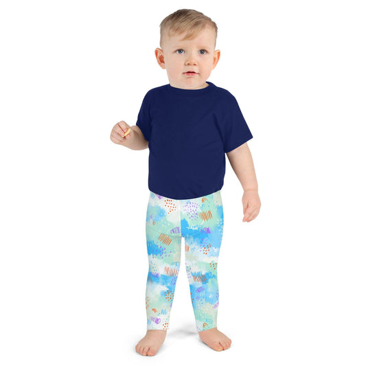 Blue Line Art Kid's Leggings | DEEAREST LTD