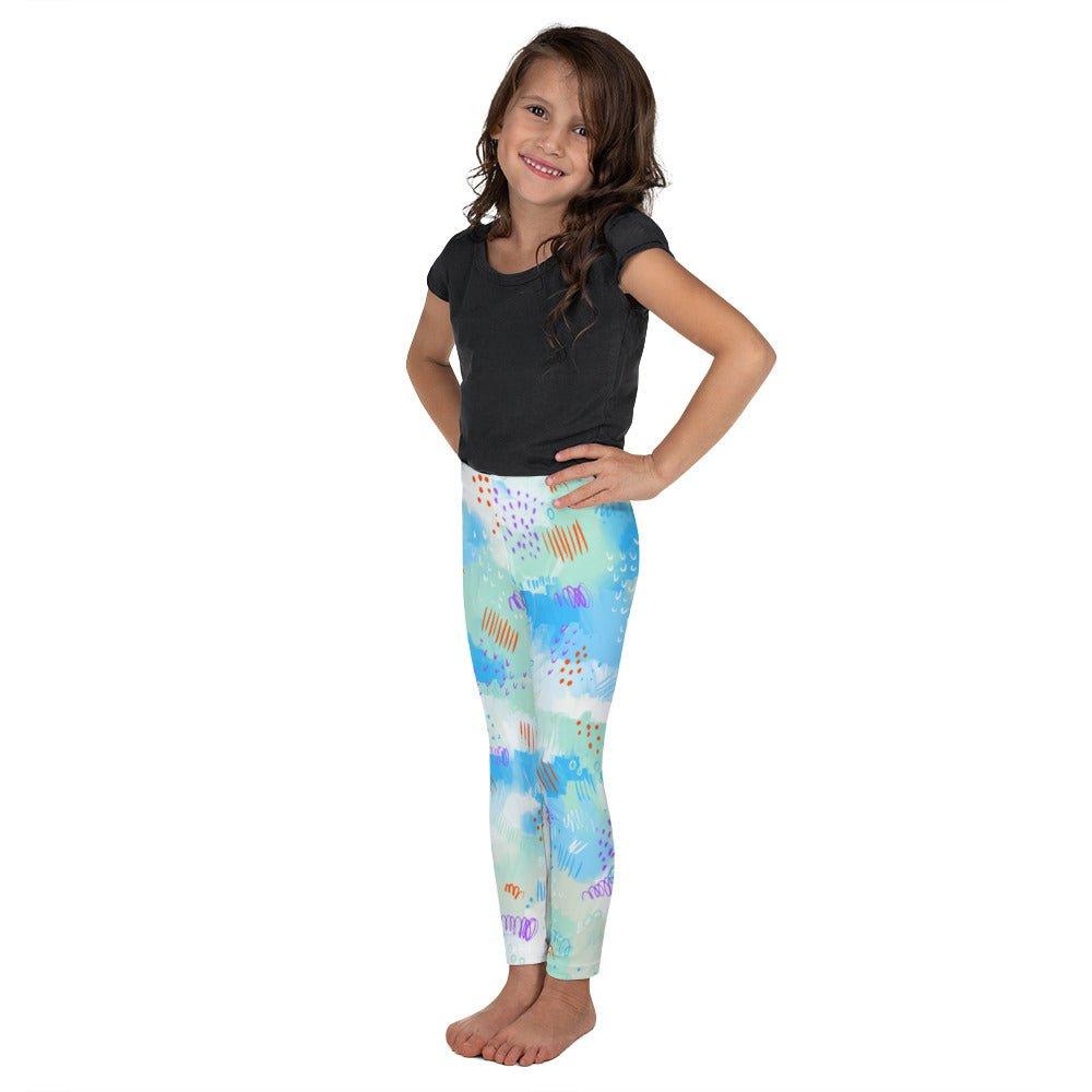 Blue Line Art Kid's Leggings | DEEAREST LTD