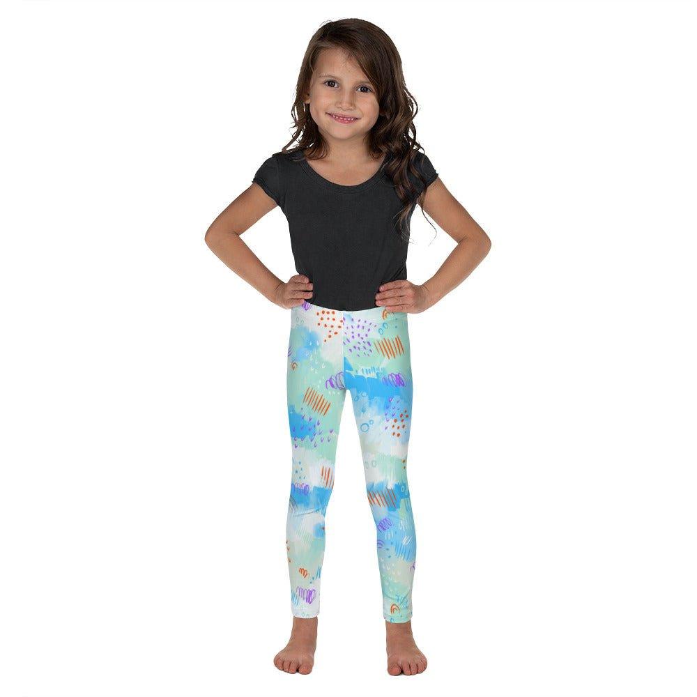 Blue Line Art Kid's Leggings | DEEAREST LTD