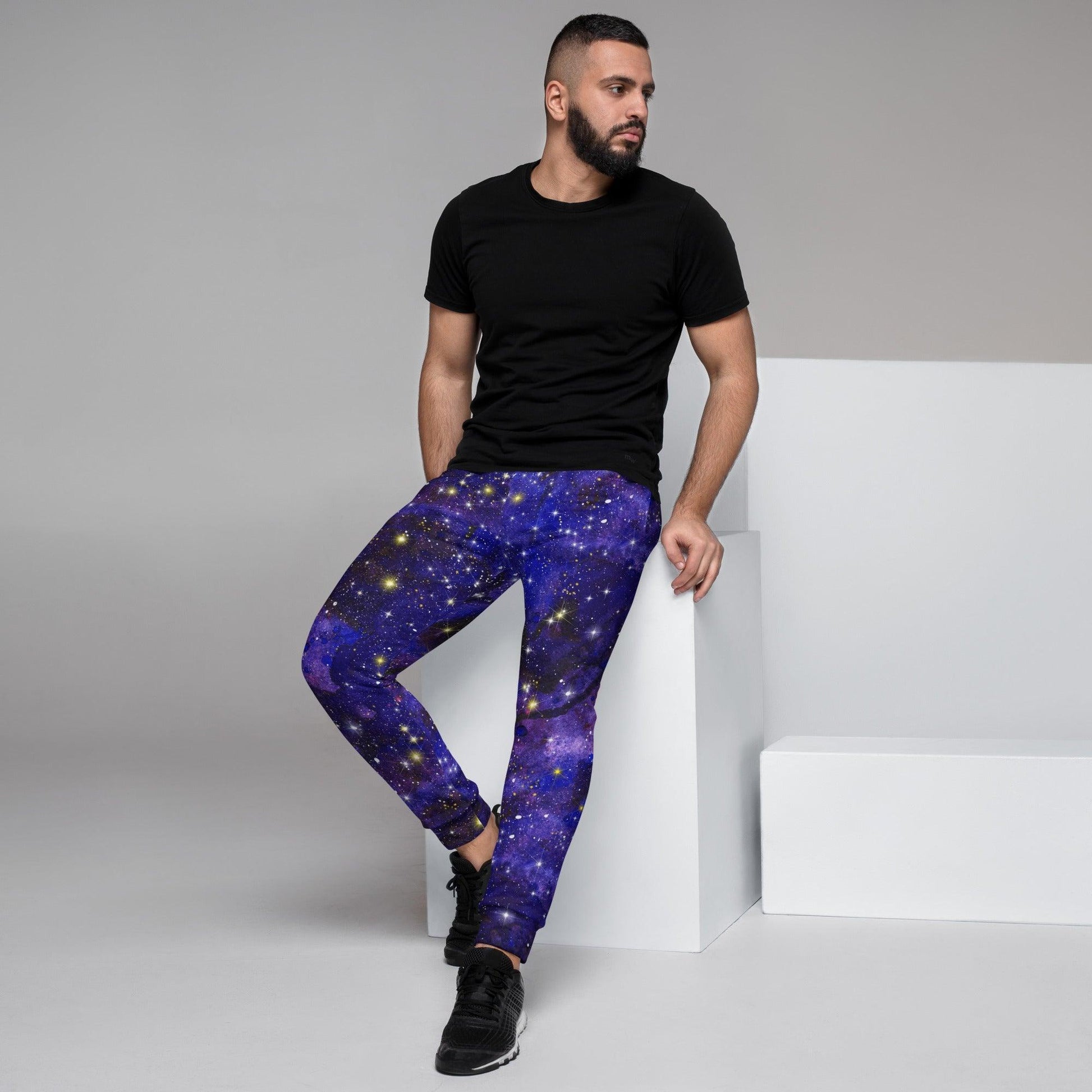 Blue Nebula Men's Joggers | DEEAREST LTD