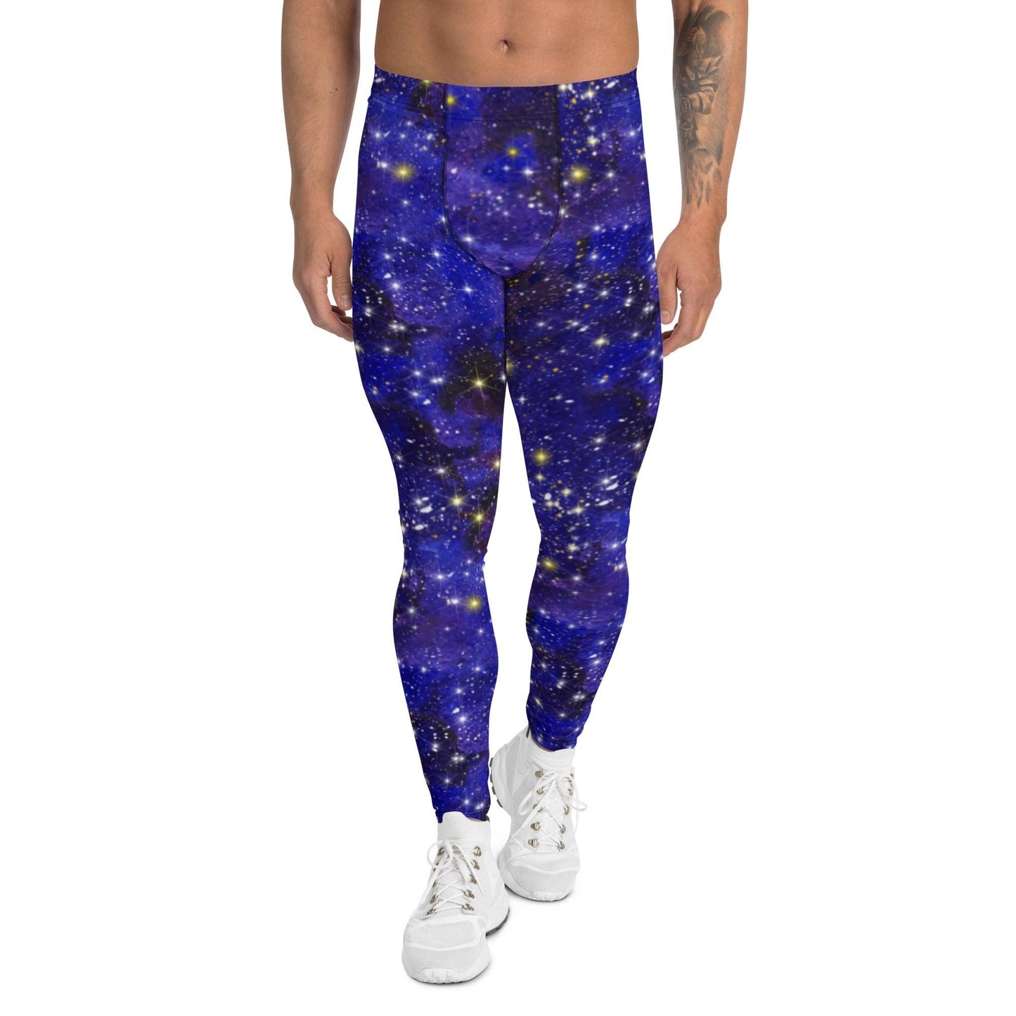 Blue Nebula Men's Leggings | DEEAREST LTD