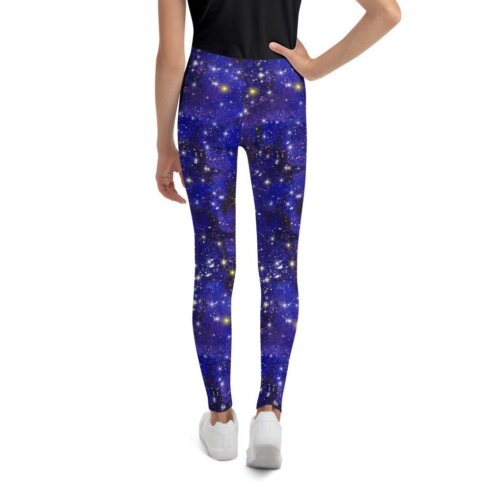 Blue Nebula Youth Leggings | DEEAREST LTD