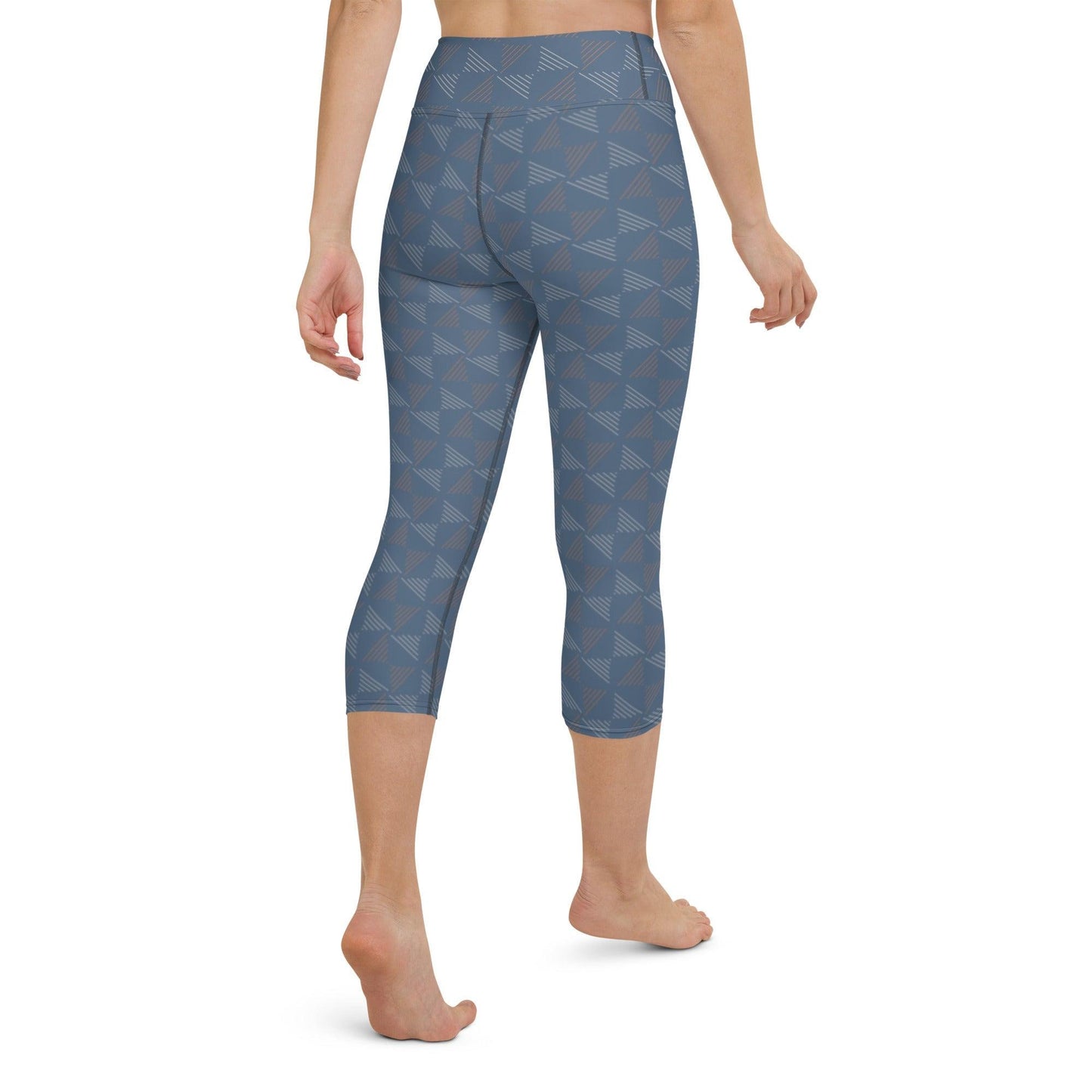 Blue Pottery Yoga Capri Leggings | DEEAREST LTD