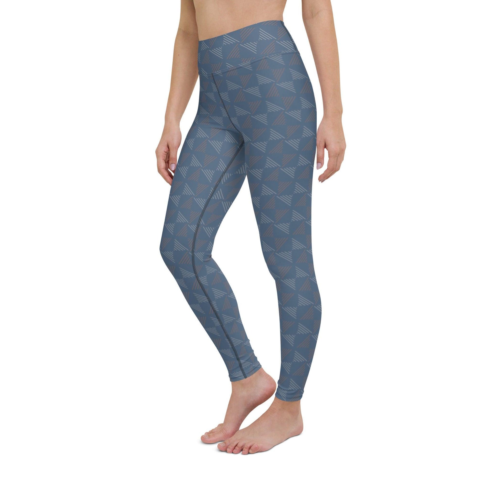 Blue Pottery Yoga Leggings | DEEAREST LTD