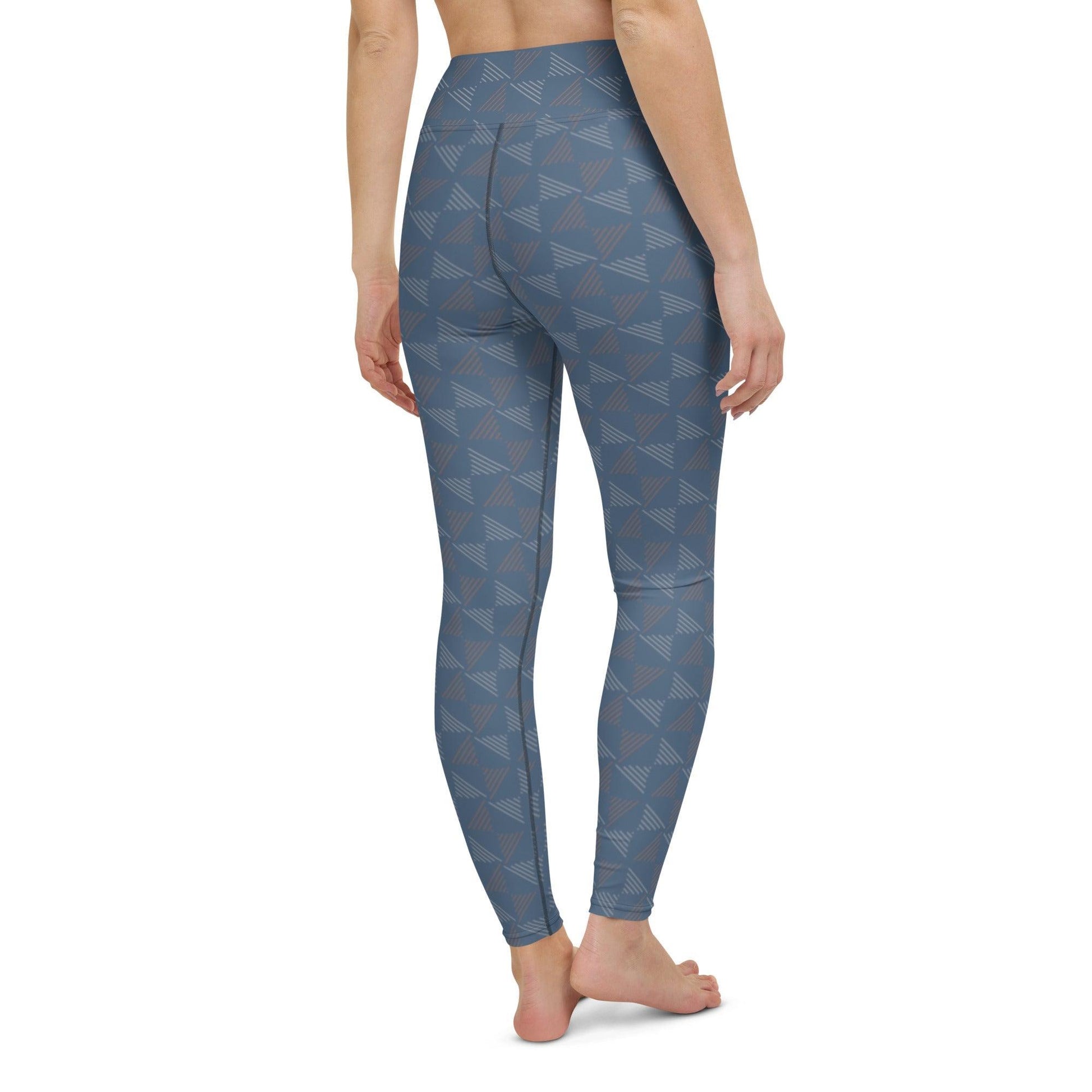 Blue Pottery Yoga Leggings | DEEAREST LTD