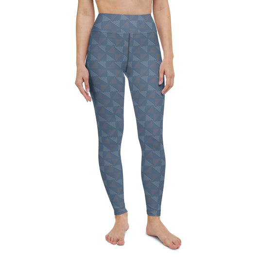 Blue Pottery Yoga Leggings | DEEAREST LTD