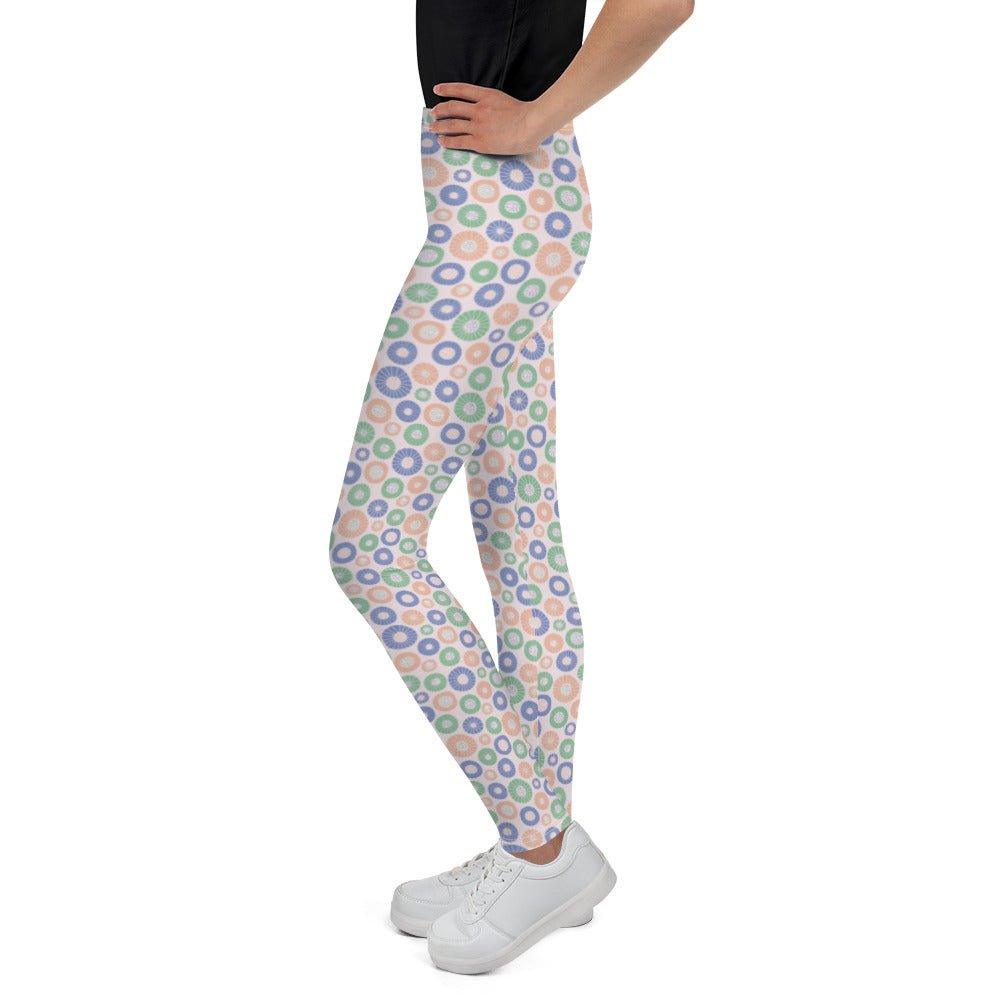 Blush Circle Youth Leggings | DEEAREST LTD