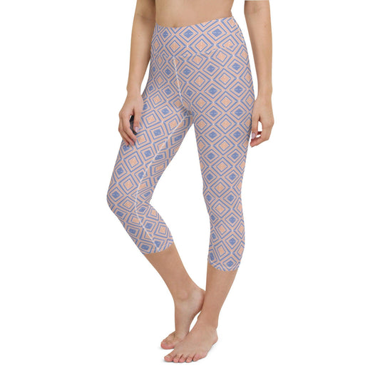 Blush Diamond Yoga Capri Leggings | DEEAREST LTD