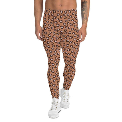 Brown Animal Print Men's Leggings | DEEAREST LTD