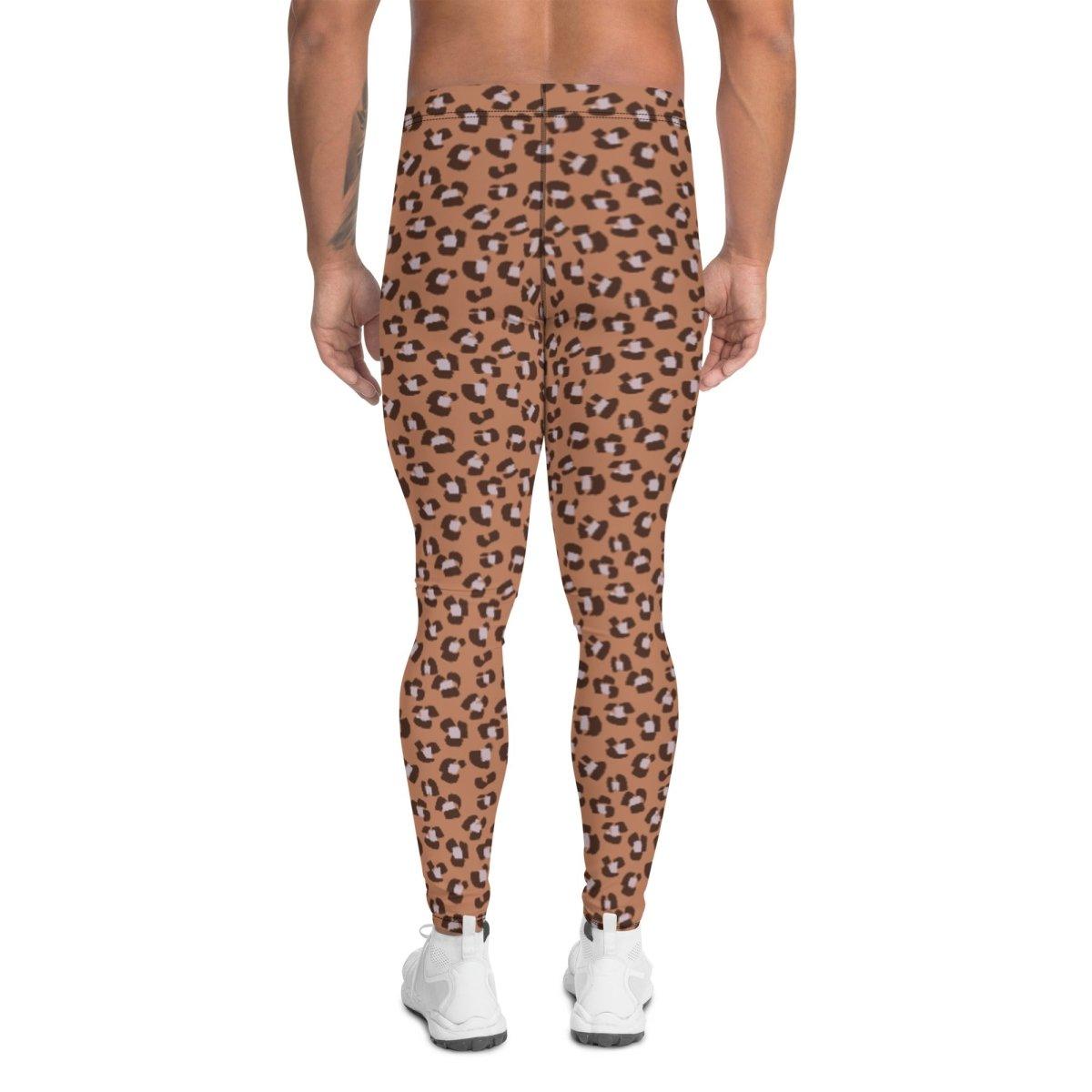 Brown Animal Print Men's Leggings | DEEAREST LTD