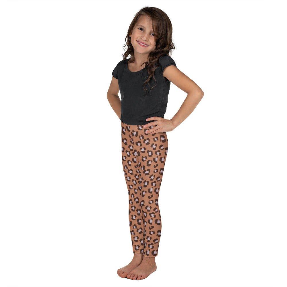 Brown Animal Rave Kid's Leggings | DEEAREST LTD