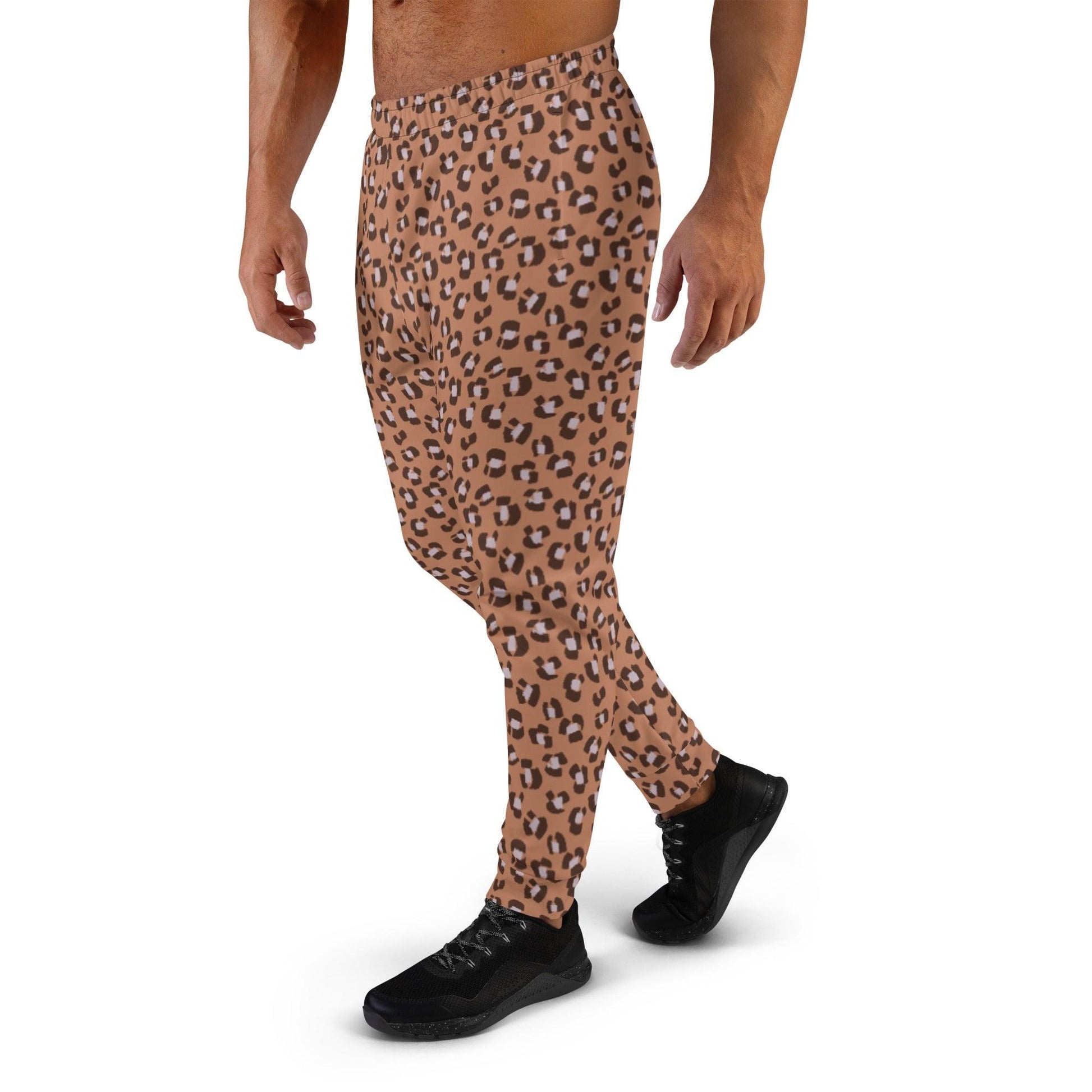 Brown Animal Rave Men's Joggers | DEEAREST LTD