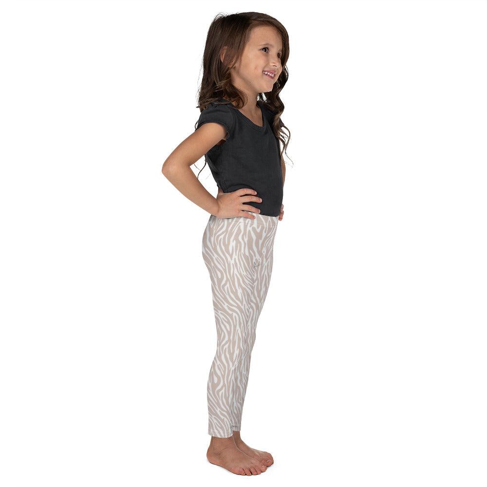 Off-White Animal Print Kid's Leggings | DEEAREST LTD